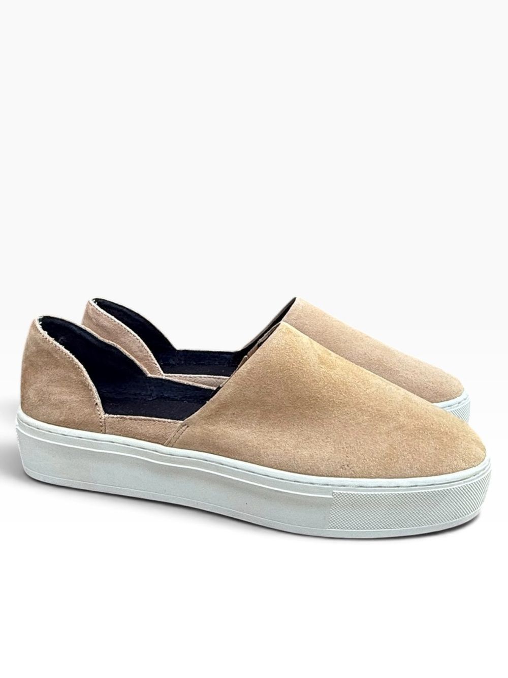 Rebecca Minkoff Nana Suede D'Orsay Platform Slip-On Sneakers - Size 7